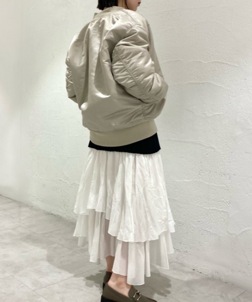 「Alpha Industries」 ブルゾン「snidelコラボ」 0 ブラウン レディース_画像8