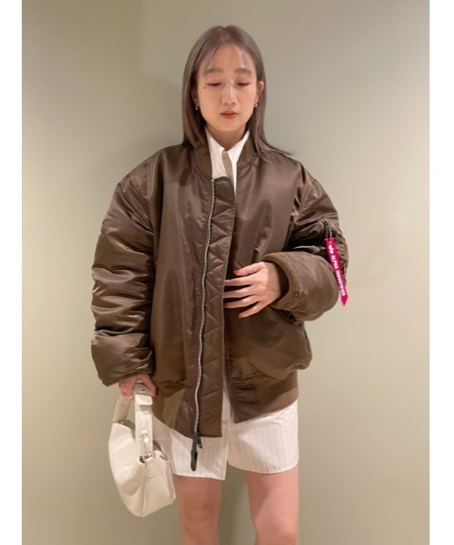 「Alpha Industries」 ブルゾン「snidelコラボ」 0 ブラウン レディース_画像9