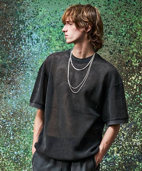 「MSML」 半袖Tシャツ M ライトブルー メンズ_画像9