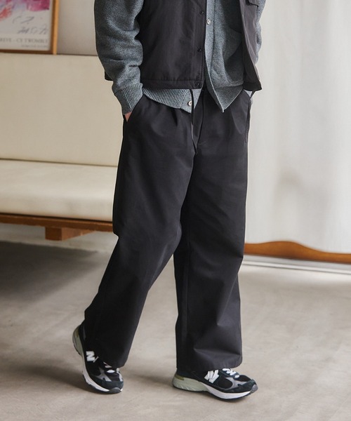 MILITARY（ミリタリー） チノパン 「SETUP7」Twill Wide Tuck Chino