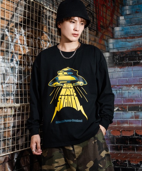 En serio TOKYO tシャツ 「SIDEWAYSTANCE」UFO長袖Tシャツ メンズ