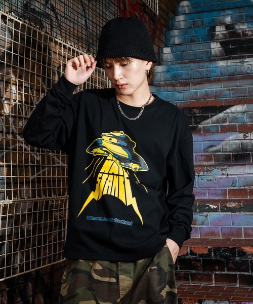 En serio TOKYO tシャツ 「SIDEWAYSTANCE」UFO長袖Tシャツ メンズ