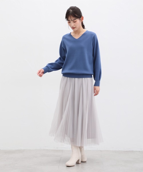 「Honeys」 「GLACIER」長袖ニット L アイボリー レディース_画像8