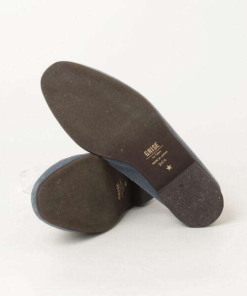 「LE TALON」 フラットパンプス 24.5cm グレー レディース_画像3