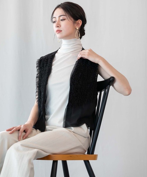 「RAW FUDGE」 ベスト M ブラック レディース_画像6