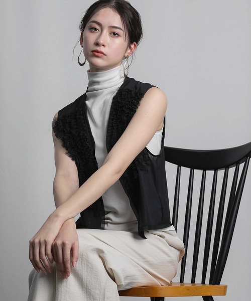 「RAW FUDGE」 ベスト M ブラック レディース_画像7