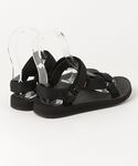 「Teva」 フラットサンダル 24cm ブラ...の詳細画像1
