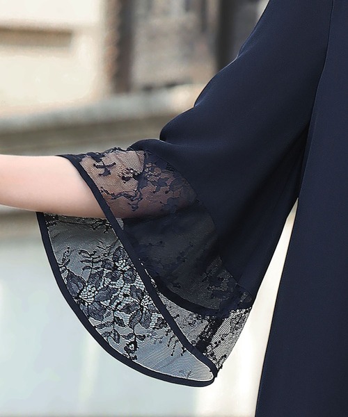 「Flolia」 長袖ワンピース M ブラック レディース_画像2