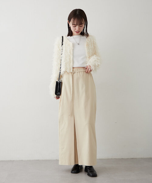 「mystic」 ロングスカート 2 ブラック レディース_画像7