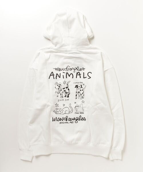 「Mark Gonzales」 プルオーバーパーカー M ブラック メンズ_画像2