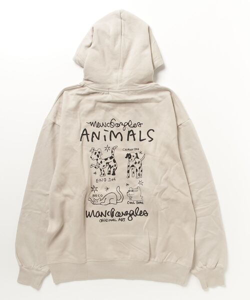 「Mark Gonzales」 プルオーバーパーカー M ブラック メンズ_画像4