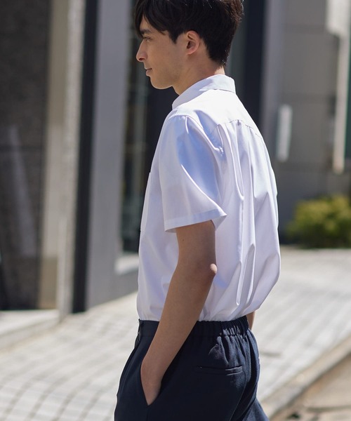 「URBAN RESEARCH ROSSO MEN」 半袖シャツ MEDIUM カーキ メンズ_画像7