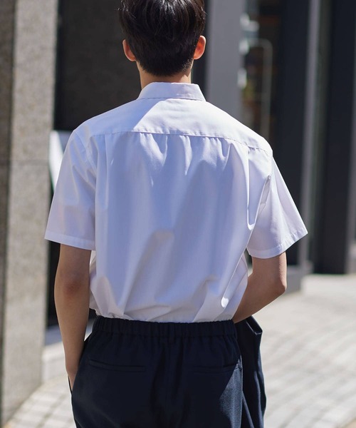「URBAN RESEARCH ROSSO MEN」 半袖シャツ MEDIUM カーキ メンズ_画像8