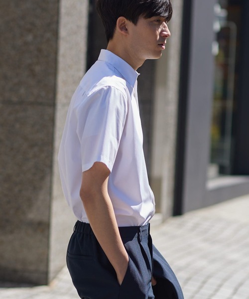 「URBAN RESEARCH ROSSO MEN」 半袖シャツ MEDIUM カーキ メンズ_画像9
