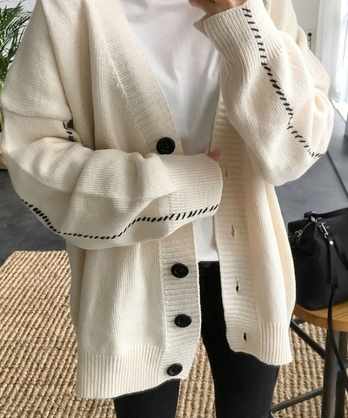 「Ulysses」 「Girly Doll」ニットカーディガン F グレー レディース_画像6