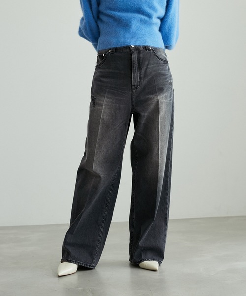 ADAM ET ROPE'（アダムエロペ） デニムパンツ 38 ブラック系その他