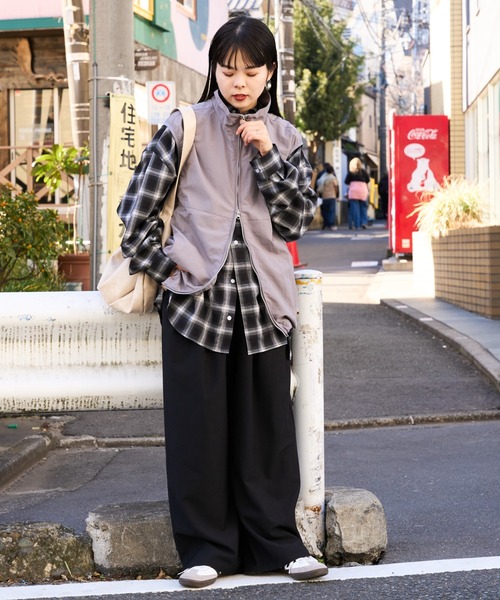 「CIAOPANIC TYPY」 ベスト MEDIUM チャコールグレー メンズ_画像8