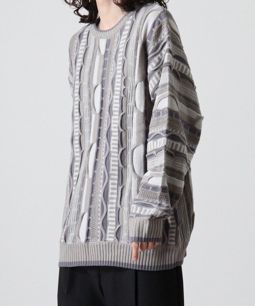 「FUNALIVE」 長袖ニット M ブルー メンズ_画像5