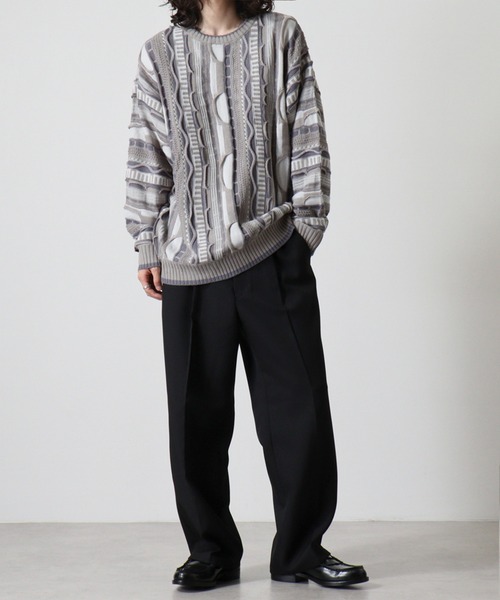 「FUNALIVE」 長袖ニット M ブルー メンズ_画像8