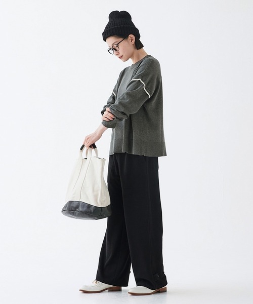 「Sunny clouds」 長袖ニット LARGE グリーン レディース_画像3