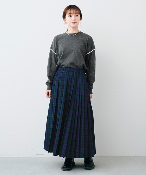 「Sunny clouds」 長袖ニット LARGE グリーン レディース_画像5