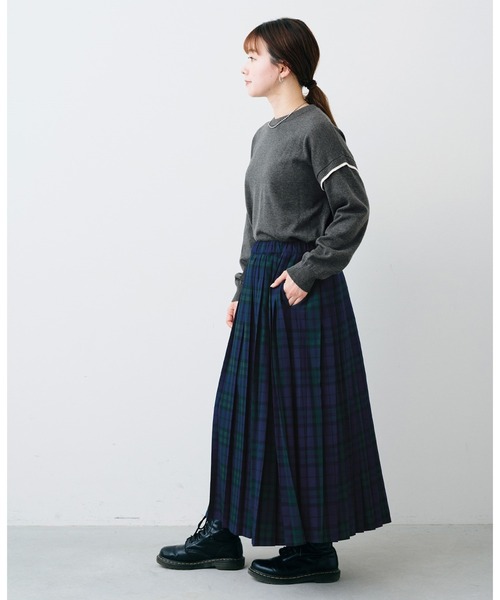 「Sunny clouds」 長袖ニット LARGE グリーン レディース_画像6