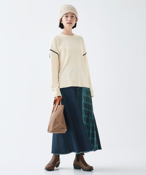 「Sunny clouds」 長袖ニット LARGE グリーン レディース_画像8