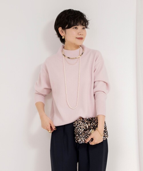 「NOLLEY'S」 長袖ニット 38 サーモンピンク レディース_画像5