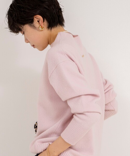 「NOLLEY'S」 長袖ニット 38 サーモンピンク レディース_画像7