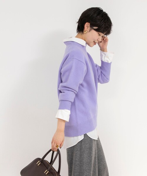 「NOLLEY'S」 長袖ニット 38 サーモンピンク レディース_画像9