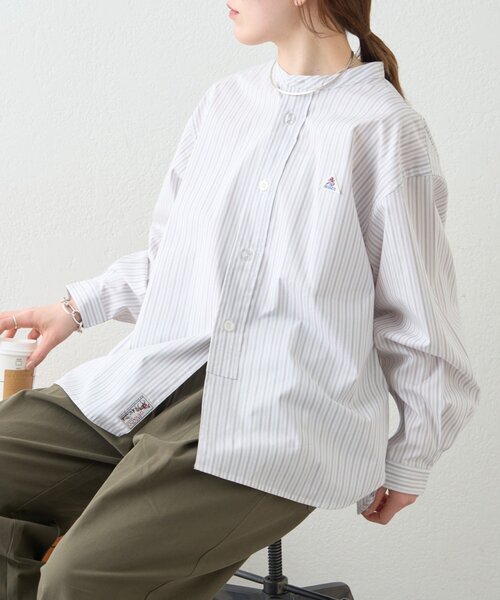 GEVACO（ゲバコ） ブラウス シャツ 「GEVACO」バンドカラーロング
