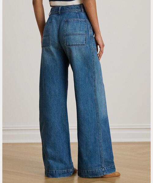 ラルフローレン デニム ワイドパンツ 34インチ 新品未使用品 トレンドです！ LAUREN RALPH LAUREN（ローレン ラルフローレン） ジーンズ デニム