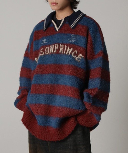 「MASONPRINCE」 長袖ニット X-LARGE レッド系その他 メンズ