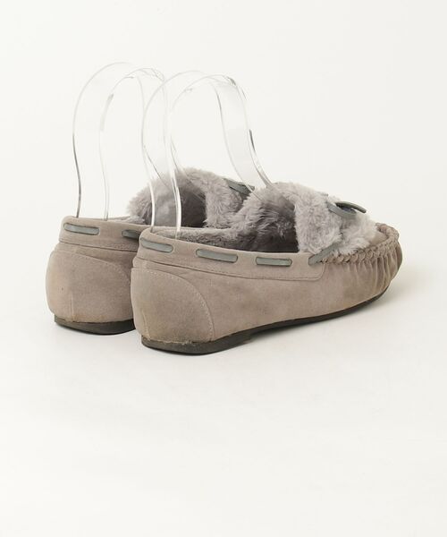 「RiiiKa」 モカシンシューズ S グレー レディース_画像2