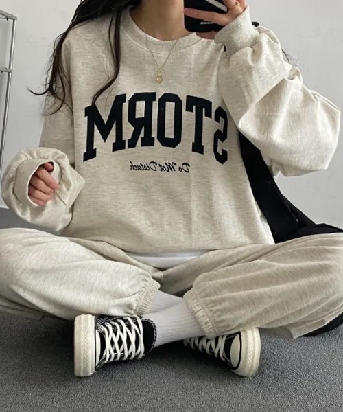 「SHEENA」 セットアップ M ネイビー レディース_画像4