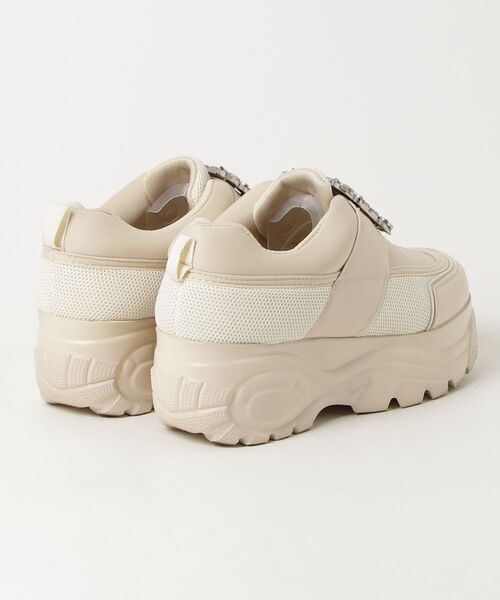 「attagirl」 ローカットスニーカー M ベージュ レディース_画像2