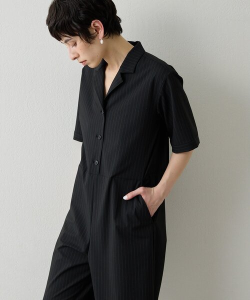 THE PAUSE オールインワン 「THE PAUSE」ストライプカイキンジャンプ