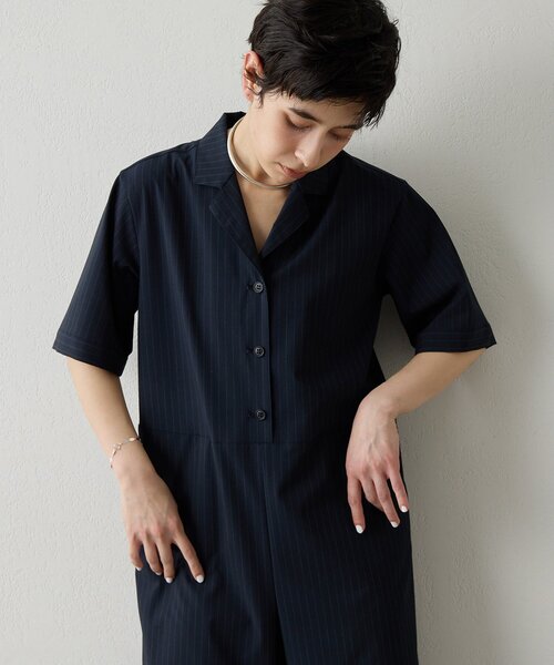 THE PAUSE オールインワン 「THE PAUSE」ストライプカイキンジャンプ