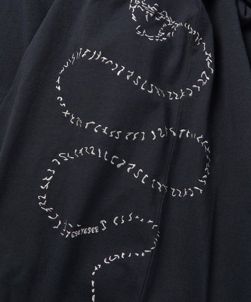 YESEYESEE（イエスアイシー） tシャツ Y.E.S Jacquard Stripe Layerd L