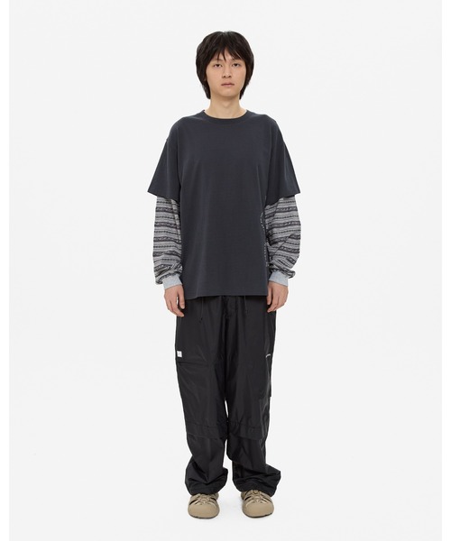 YESEYESEE（イエスアイシー） tシャツ Y.E.S Jacquard Stripe Layerd L