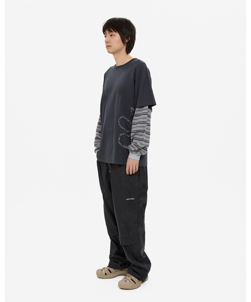 YESEYESEE（イエスアイシー） tシャツ Y.E.S Jacquard Stripe Layerd L