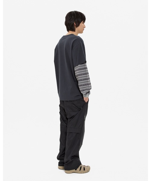 YESEYESEE（イエスアイシー） tシャツ Y.E.S Jacquard Stripe Layerd L
