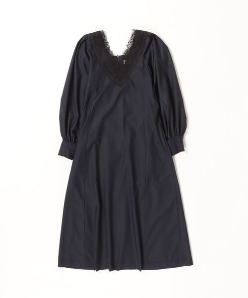 「quaranciel」 長袖ワンピース ONE SIZE ネイビー レディース_画像2