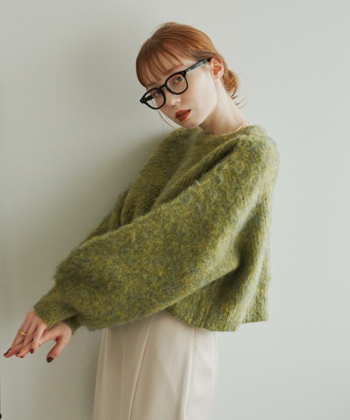 「hinari」 長袖ニット FREE ベージュ レディース_画像3