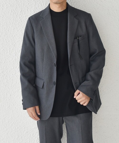 「SHIPS any」 セットアップ MEDIUM ブラック メンズ