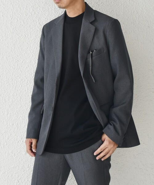 「SHIPS any」 セットアップ MEDIUM ブラック メンズ