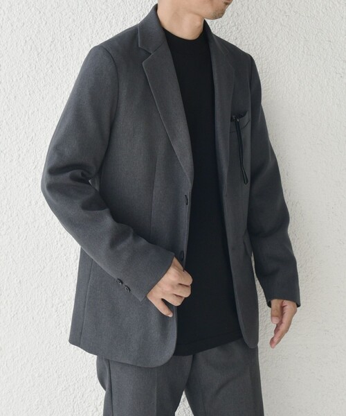 「SHIPS any」 セットアップ MEDIUM ブラック メンズ