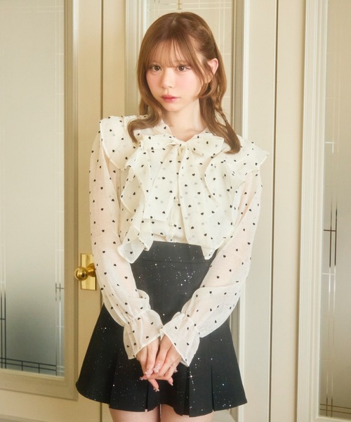 TITTY＆CO.（ティティーアンドコー） ブラウス シャツ ドットフリル