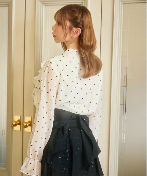 deicy♡ドットフリルブラウス DEICY（デイシー）の「ドットフリルブラウス（シャツ/ブラウス）」 - WEAR