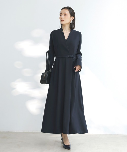 「anuans」 長袖ワンピース MEDIUM ホワイト レディースの画像